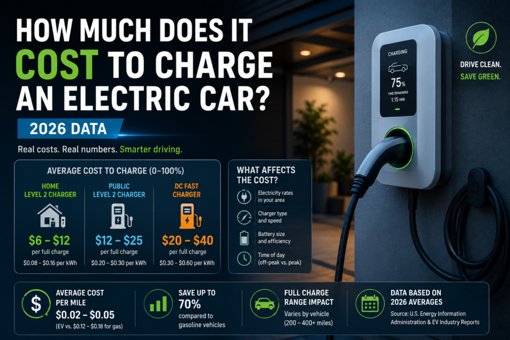 how much does it cost to charge an electric car