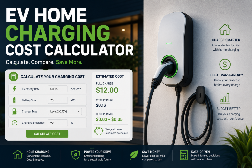 EV Home Charging Cost Calculator